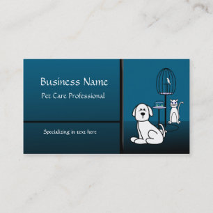 Pet Sitter Boaring Entreprise Carte de visite pers