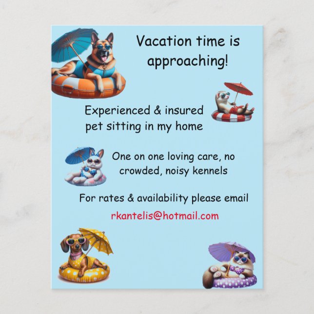 Pet Sitting Flyer (Devant)