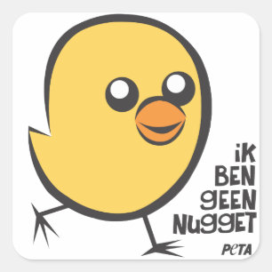 PETA Je ne suis pas un nugget sticker