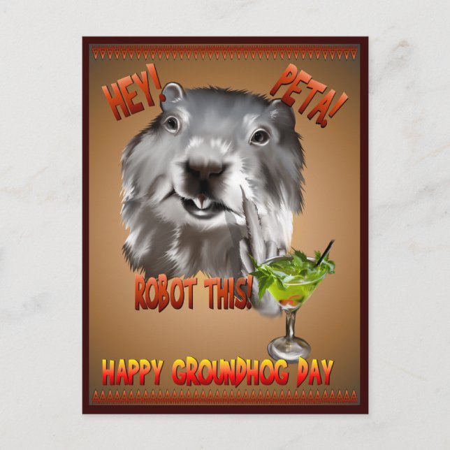 PETA! Robotisez ceci ! Carte postale (Devant)
