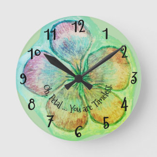 *'Pétale' design, horloge ronde