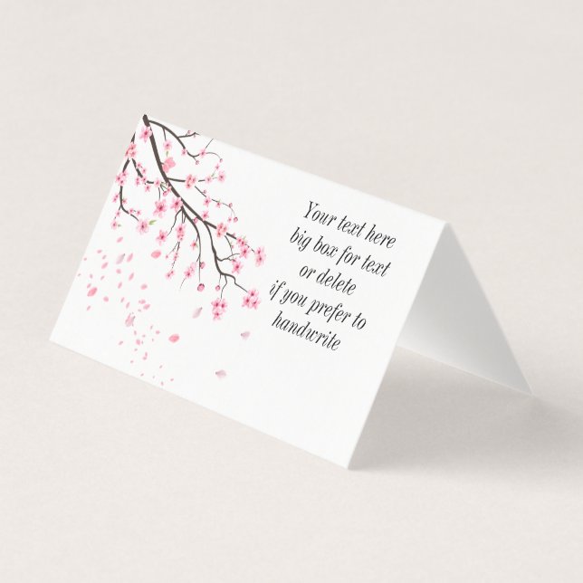 Pétales Cherry Blossom à la traîne (Front)