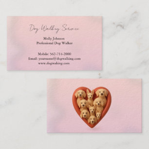 Pétales d'aquarelle Carte de visite - Carte Crème