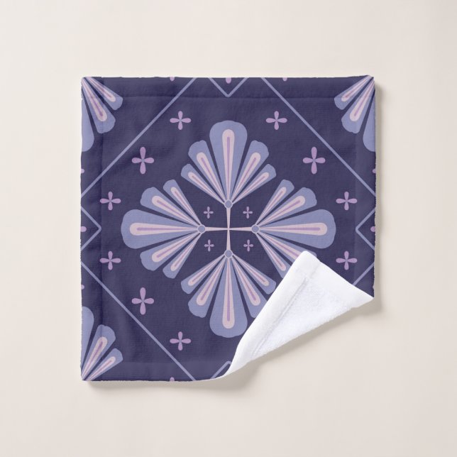 Pétales de fleurs géométriques motif répétitif abs (Gant de toilette)