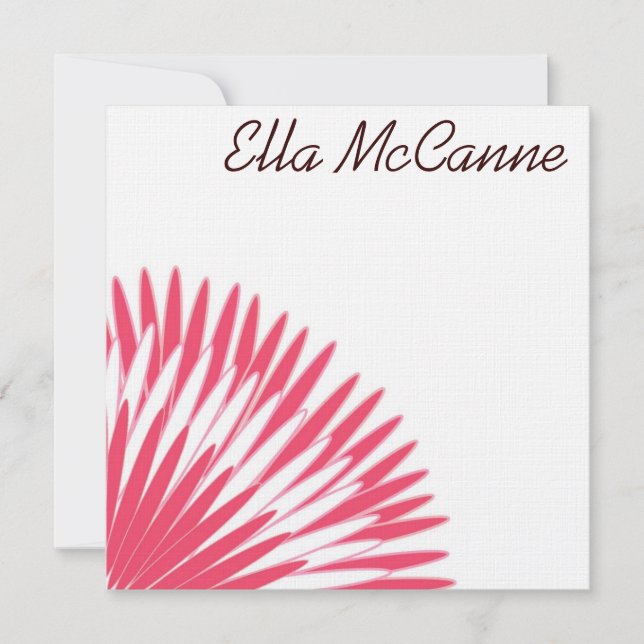 Pétales de fleurs modernes en rose (Devant)