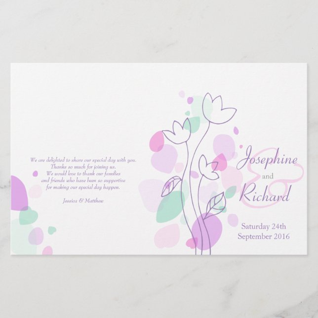 Pétales de fleurs modernes graphiques Programme de (Devant)