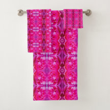 Pétales de rose rose vif M modèle floral