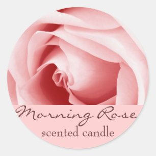 pétales de rose roses - bougie ou étiquette