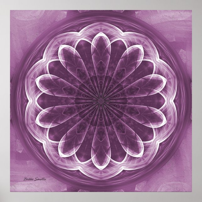 Pétales de violet Impression Abstraite (Devant)