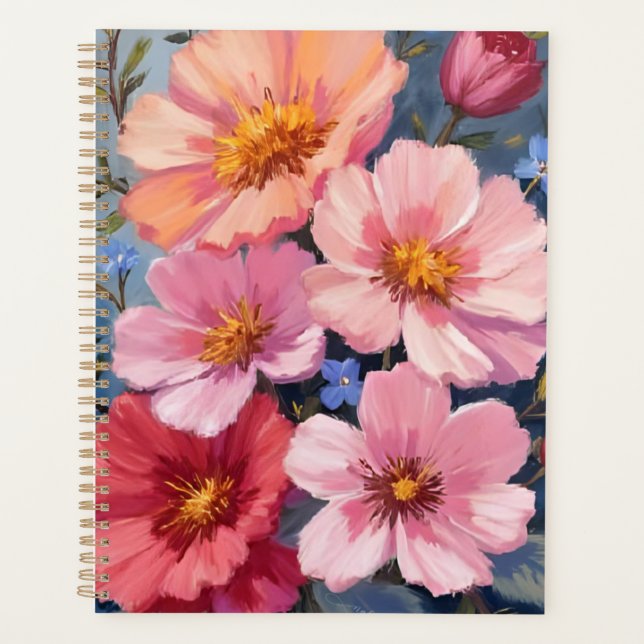 Pétales en Fleurs | Peinture Aquarelle Florale (Devant)