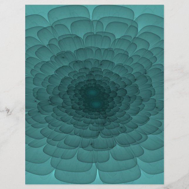 Pétales en Turquoise (Devant)