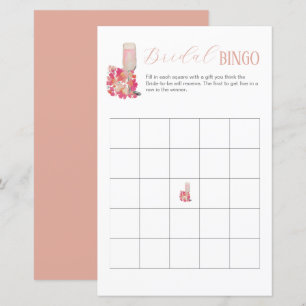 Pétales et poursuites Fête des mariées Bingo Jeu