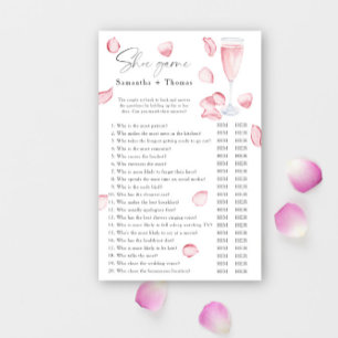 Pétales et Prosecco nuptiale douche Chaussure jeu