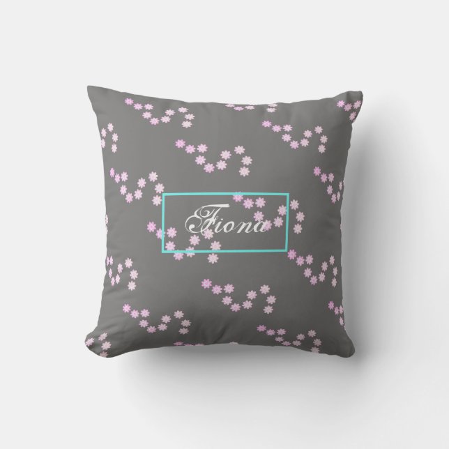Pétales Fleurs Pastel Fiona Coussin Jeu d'oreiller (Recto)