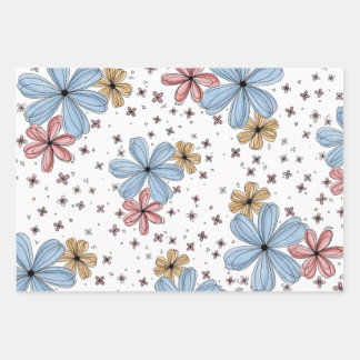 Pétales flottants – Papier d'emballage floral