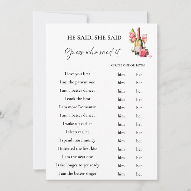 Pétales il dit qu'elle a dit la douche nuptiale Ca (Devant)