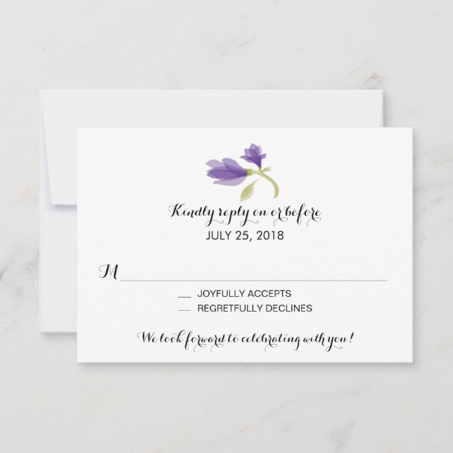 Pétales parfumés de Freesia | Réponse au mariage (Devant)