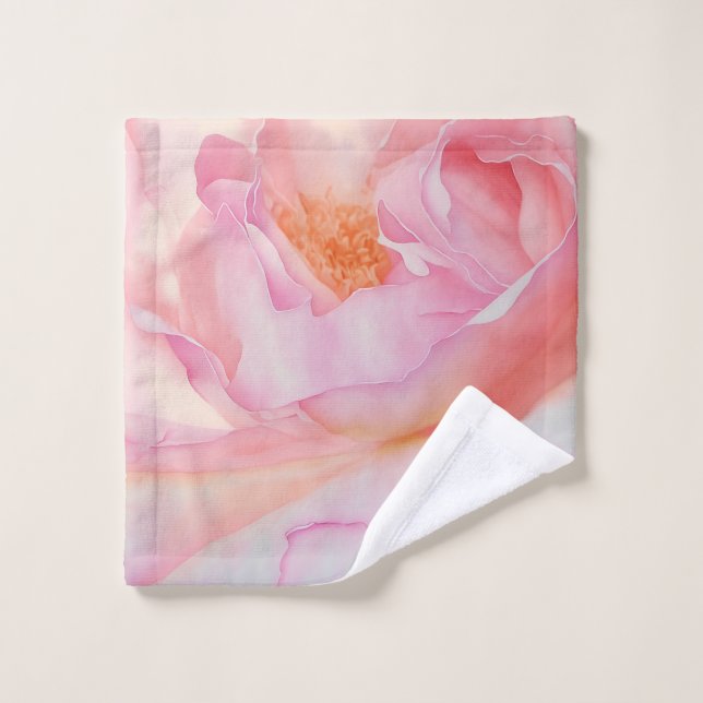pétales roses (Gant de toilette)