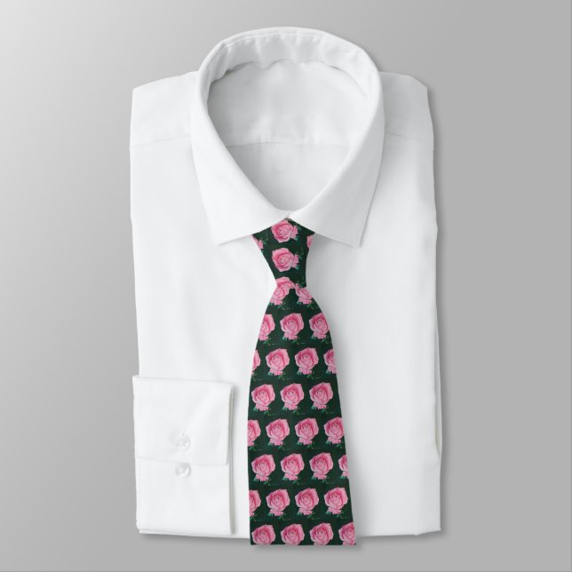 Pétales roses Cravate (Attaché)