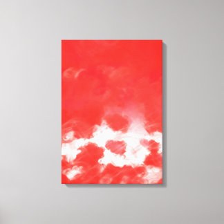 Pétales Roses Rouges Peinture Art - Toile Envelopp