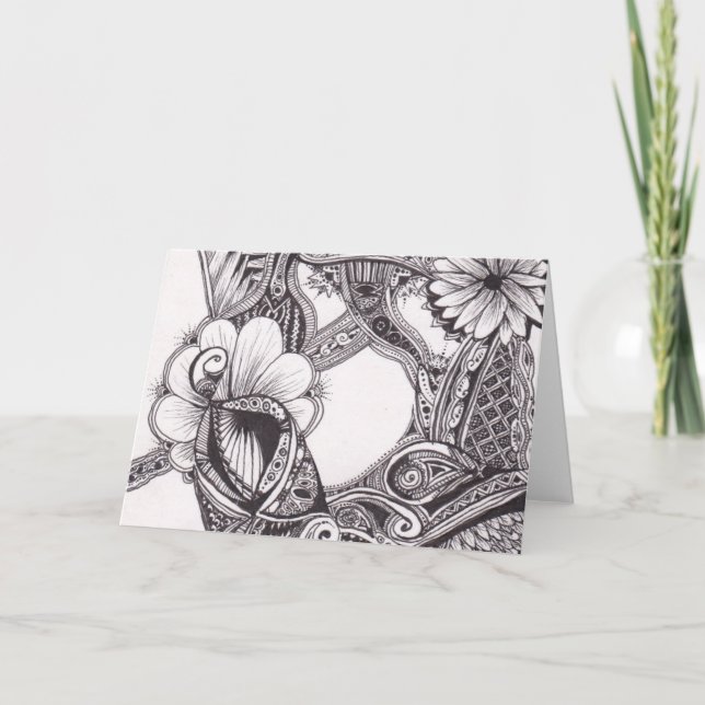 Pétales Zig-Zags et Carte pour notes de points (Devant)