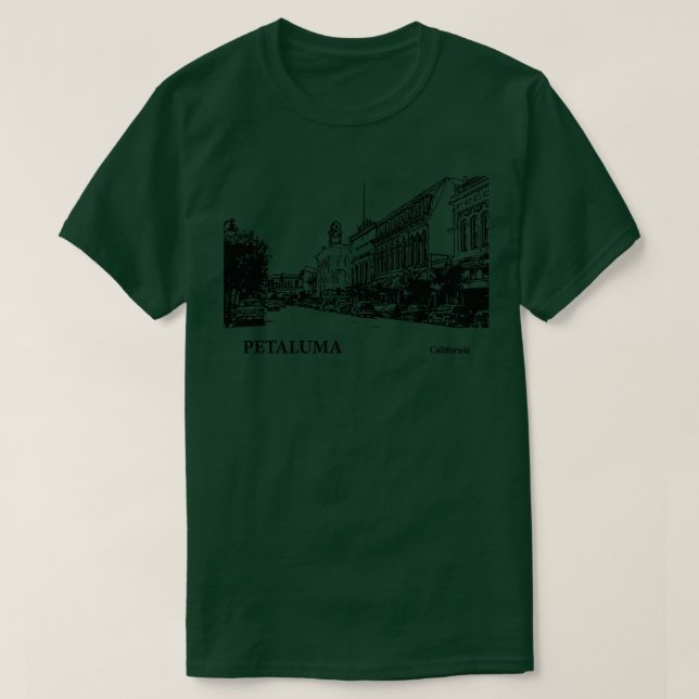 Petaluma California TShirt 3 (Design devant)