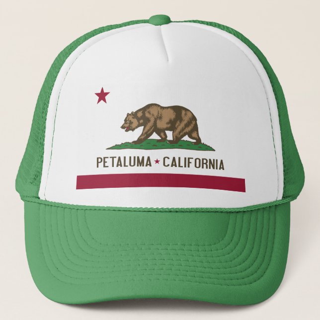 Petaluma : Drapeau de casquette de la Californie (Devant)
