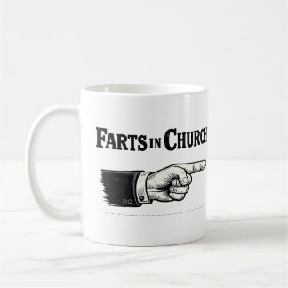 Pète à l'église mug amusant