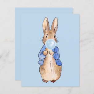 Peter Blown une gomme à bulle bleue