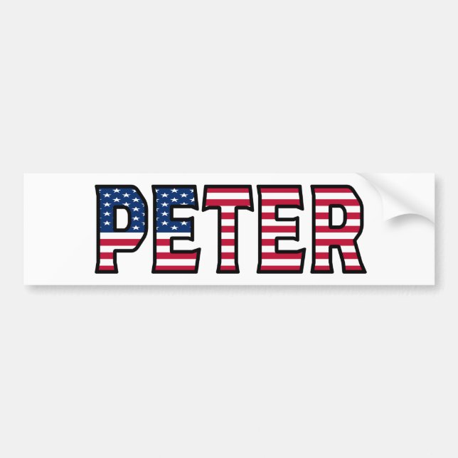 Peter Nom Vorname USA Aufkleber Sticker Auto (Devant)