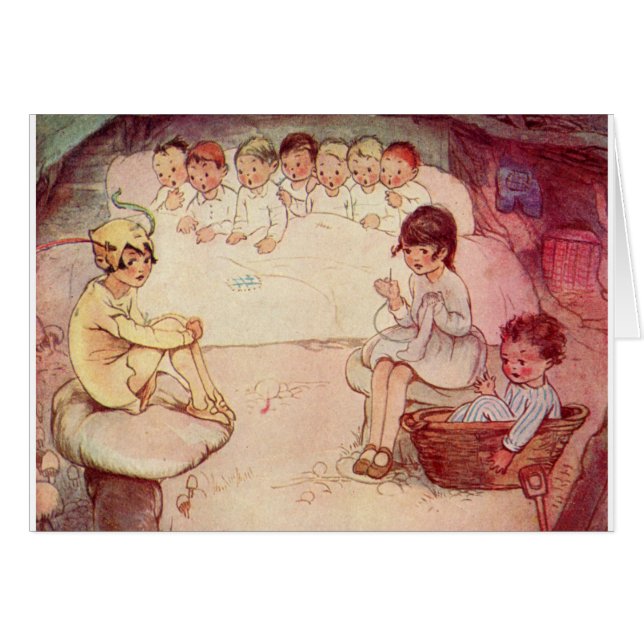 Peter Pan et Wendy au fond avec les garçons perdus (Devant horizontal)