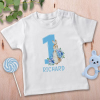 Peter Rabbit Baby Boy First Birthday Baby T-shirt