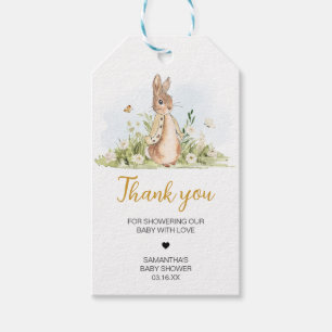 Peter Rabbit Baby shower Favoriser les étiquettes