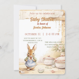 Peter Rabbit Baby shower Invitation