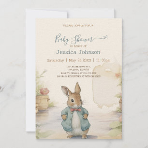 Peter Rabbit Baby shower Invitation