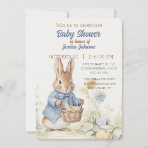 Peter Rabbit Baby shower Invitation