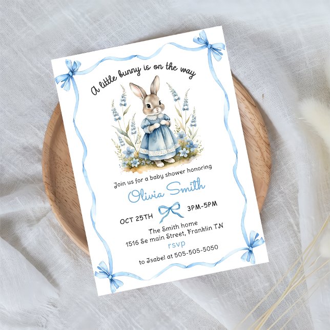 Peter Rabbit Baby Shower Invitation (Créateur téléchargé)