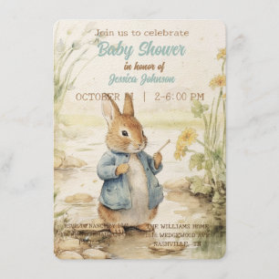 Peter Rabbit Baby shower Invitation