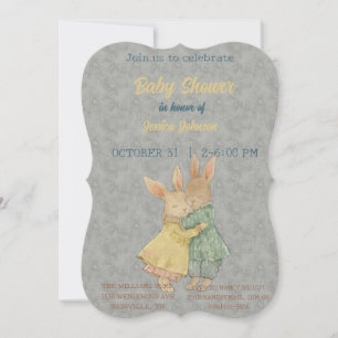 Peter Rabbit Baby shower Invitation