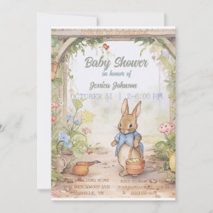 Peter Rabbit Baby shower Invitation