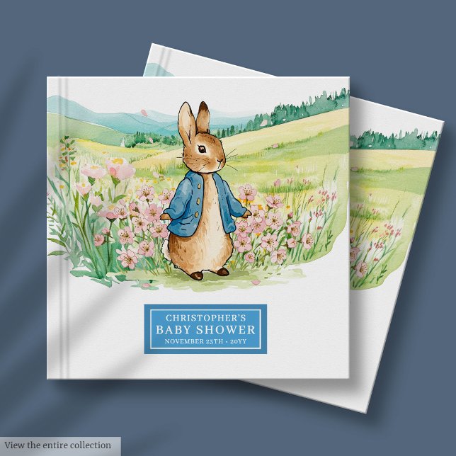 Peter Rabbit Baby shower Livre d'or pour Baby Boy (Peter Rabbit Baby Shower Guest Book for Baby Boy)