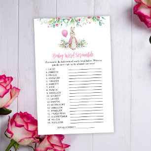 Peter Rabbit Baby Word Scramble Jeu