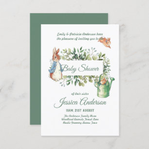 Peter Rabbit BÉBÉ DOUCHE Invitations garçon ou fil