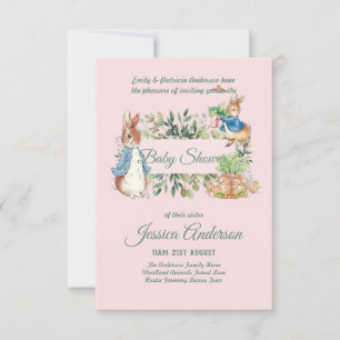 Peter Rabbit BÉBÉ DOUCHE Invitations garçon ou fil