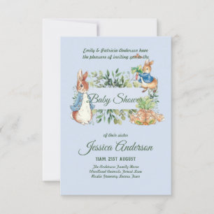 Peter Rabbit BÉBÉ DOUCHE Invitations garçon ou fil