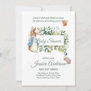 Peter Rabbit BÉBÉ DOUCHE Invitations garçon ou fil