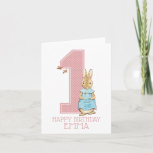 Peter Rabbit Carte d'anniversaire pour la premiè