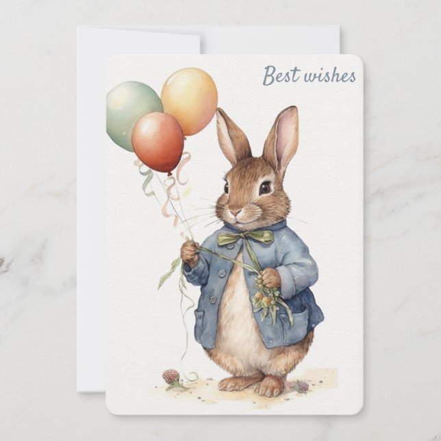 Peter Rabbit Carte de voeux (Devant)
