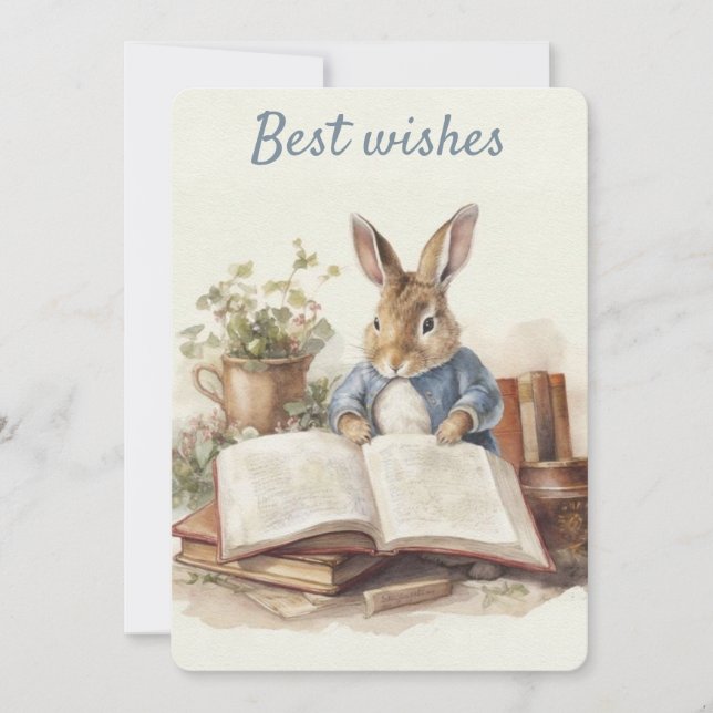 Peter Rabbit Carte de voeux (Devant)