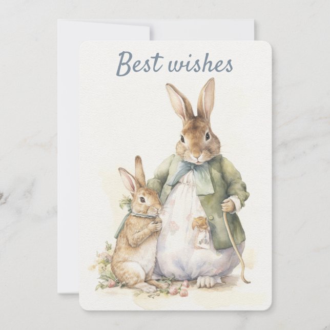 Peter Rabbit Carte de voeux (Devant)